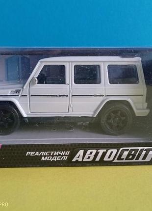 Іграшка mb g-class автосвіт мерседес білий