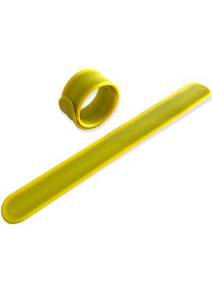 Силиконовый слэп браслет yellow