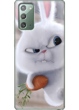 Чохол силіконовий з картинкою на samsung galaxy note 20 (n980) (кролик сніжок)