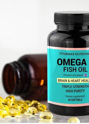 Омега-3 в капсулах omega-3 рыбий жир в капсулах (курс на 2 месяца, 120 капсул)
