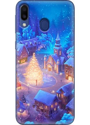 Чехол силиконовый с картинкой на samsung galaxy m20 (m205) (новогодний)