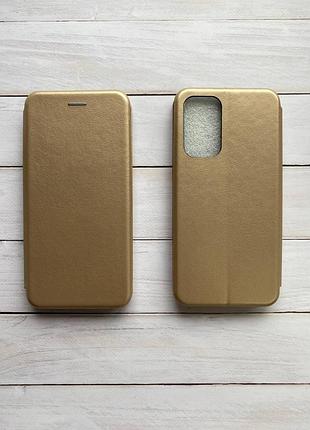 Чехол-книжка на samsung a33 5g золотой