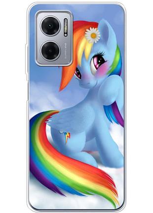 Чехол силиконовый с картинкой на xiaomi redmi note 11e (литл пони, my little pony)