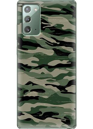 Чохол силіконовий з картинкою на samsung galaxy note 20 (n980) (патріотичний, камуфляж)