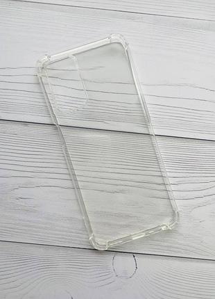 Ультратонкий прозрачный силиконовый чехол с утолщёнными углами для oppo a55