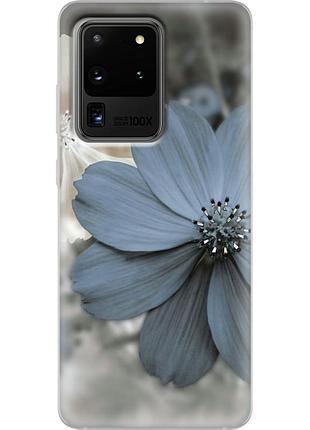 Чехол силиконовый с картинкой на samsung galaxy s20 ultra (g988) (цветок гербера)