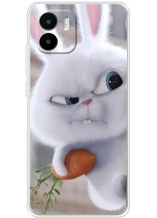 Чехол силиконовый с картинкой на xiaomi redmi a1 (кролик снежок)