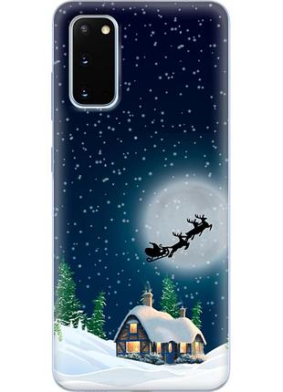 Чохол силіконовий з картинкою на samsung galaxy s20 (g980) (новорічний)