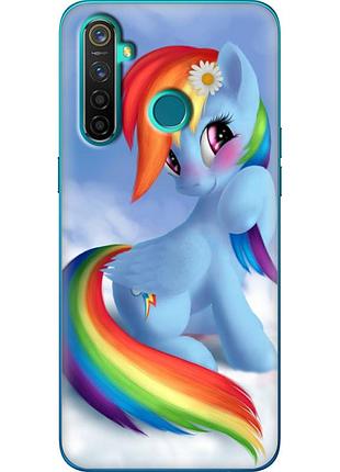 Чехол силиконовый с картинкой на realme 5 pro (литл пони, my little pony)