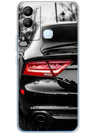Чехол силиконовый с картинкой на infinix hot 12i (машина, audi a7)