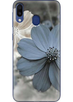 Чехол силиконовый с картинкой на samsung galaxy m20 (m205) (цветок гербера)