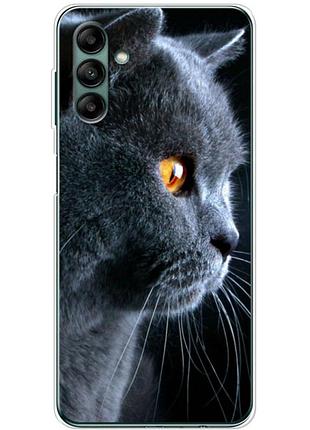 Чехол силиконовый с картинкой на samsung galaxy a04s (a047) (британский кот)