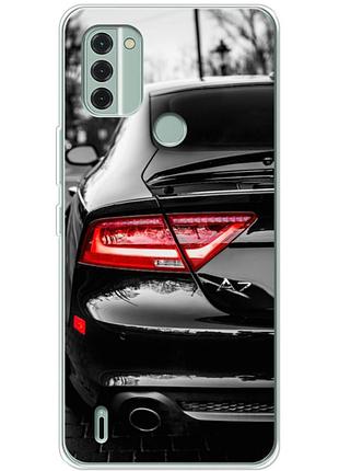Чехол силиконовый с картинкой на nokia c31 (машина, audi a7)