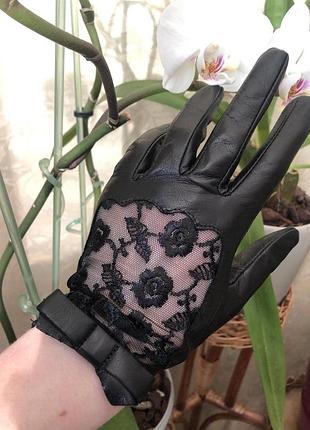 Перчатки женские без подкладки 8"/22 см