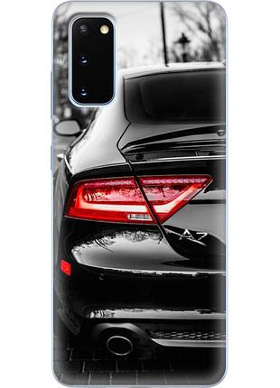 Чехол силиконовый с картинкой на samsung galaxy s20 (g980) (машина, audi a7)