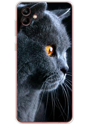 Чехол силиконовый с картинкой на samsung galaxy a04 (a045) (британский кот)