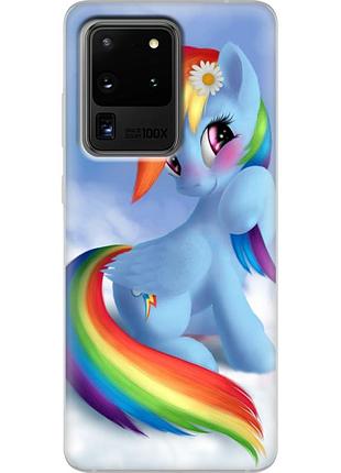 Чехол силиконовый с картинкой на samsung galaxy s20 ultra (g988) (литл пони, my little pony)