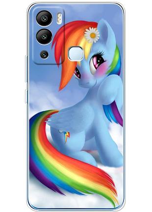 Чехол силиконовый с картинкой на infinix hot 12i (литл пони, my little pony)