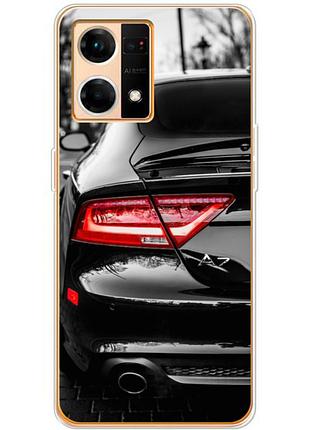 Чехол силиконовый с картинкой на oppo reno 7 4g (машина, audi a7)