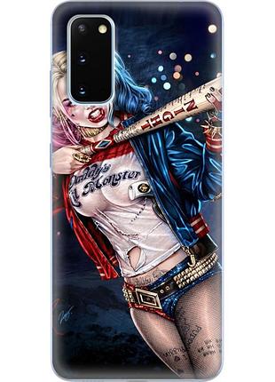 Чехол силиконовый с картинкой на samsung galaxy s20 (g980) (харли квинн, harley quinn)