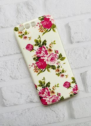 Силиконовый чехол с рисунком для huawei p10 сельские цветы