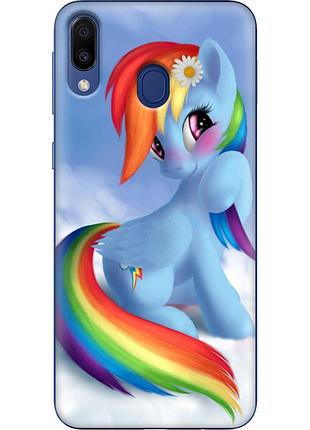 Чехол силиконовый с картинкой на samsung galaxy m20 (m205) (литл пони, my little pony)