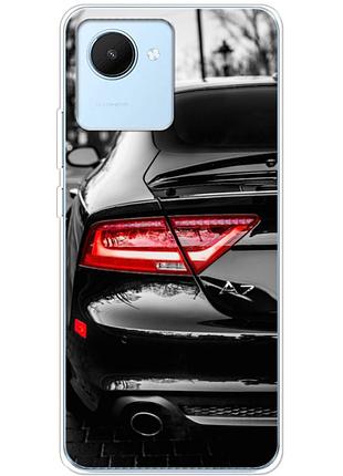 Чехол силиконовый с картинкой на realme c30 (машина, audi a7)