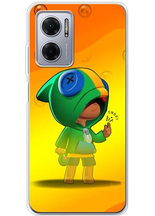 Чехол силиконовый с картинкой на xiaomi redmi note 11e (бравл старс, brawl stars)