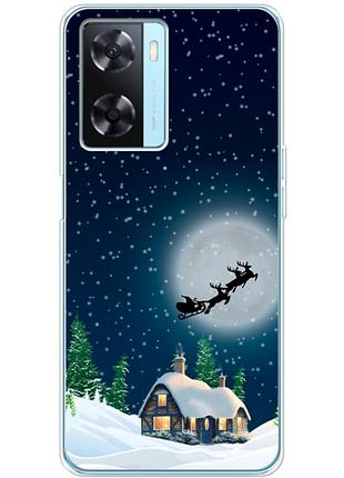 Чохол силіконовий з картинкою на oppo a57s (новорічний)