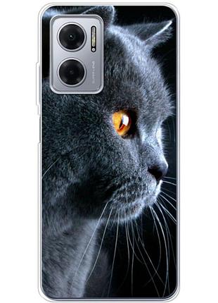 Чохол силіконовий з картинкою на xiaomi redmi note 11e (британський кіт)
