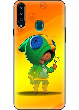 Чехол силиконовый с картинкой на samsung galaxy a20s (a207) (бравл старс, brawl stars)