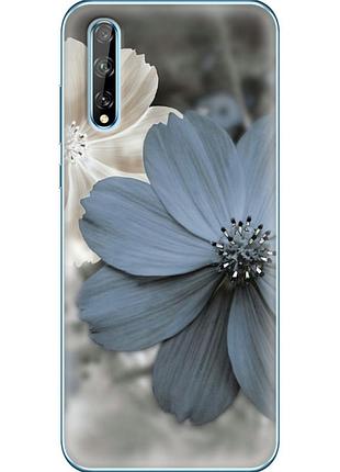 Чехол силиконовый с картинкой на huawei p smart s (цветок гербера)