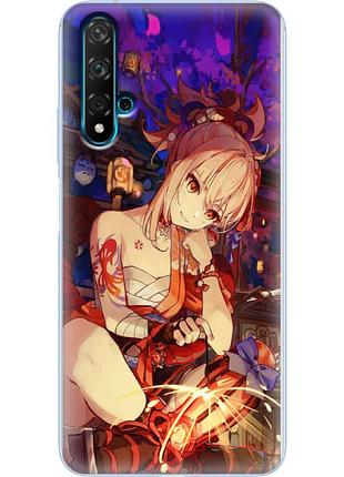 Чохол силіконовий з картинкою на huawei nova 5t (аніме, anime)