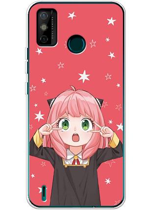 Чехол силиконовый с картинкой на tecno spark 6 go (аниме, anime)