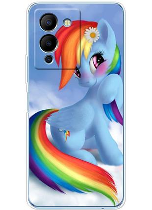 Чехол силиконовый с картинкой на infinix note 12 (g96) (литл пони, my little pony)