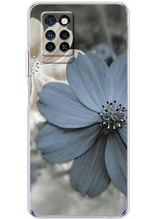 Чехол силиконовый с картинкой на infinix note 10 pro (цветок гербера)