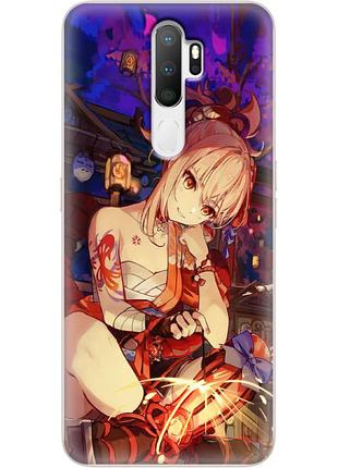 Чехол силиконовый с картинкой на oppo a5 2020 (аниме, anime)