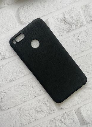 Силиконовый чехол с тиснением для xiaomi redmi a1 / 5x черный