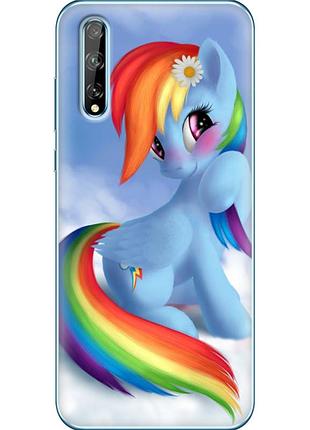 Чохол силіконовий з картинкою на huawei p smart s (літл поні, my little pony)