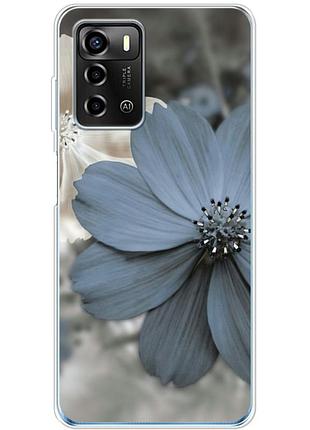 Чехол силиконовый с картинкой на zte blade a72 (цветок гербера)