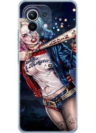Чехол силиконовый с картинкой на xiaomi mi 11 (харли квинн, harley quinn)
