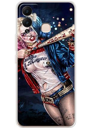 Чехол силиконовый с картинкой на infinix hot 12 play (харли квинн, harley quinn)