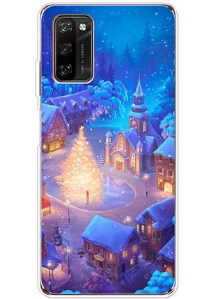 Чохол силіконовий з картинкою на blackview a100 (новорічний)