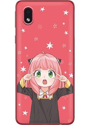 Чехол силиконовый с картинкой на samsung galaxy a01 core (a013) (аниме, anime)