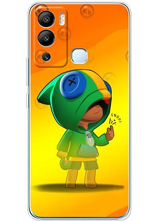 Чехол силиконовый с картинкой на infinix hot 12i (бравл старс, brawl stars)