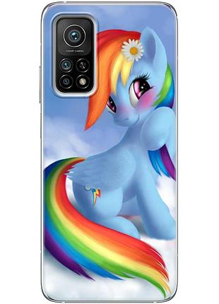 Чехол силиконовый с картинкой на xiaomi mi 10t (литл пони, my little pony)