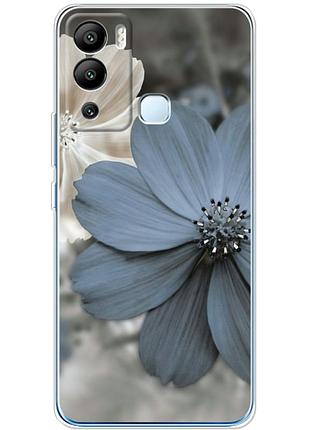Чехол силиконовый с картинкой на infinix hot 12i (цветок гербера)