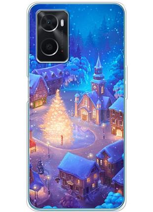 Чохол силіконовий з картинкою на oppo a76 (новорічний)