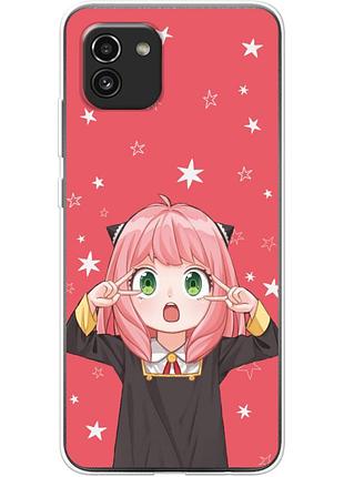 Чохол силіконовий з картинкою на samsung galaxy a03 (a035) (аніме, anime)