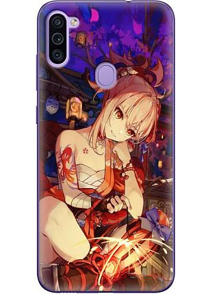 Чехол силиконовый с картинкой на samsung galaxy m11 (m115) (аниме, anime)